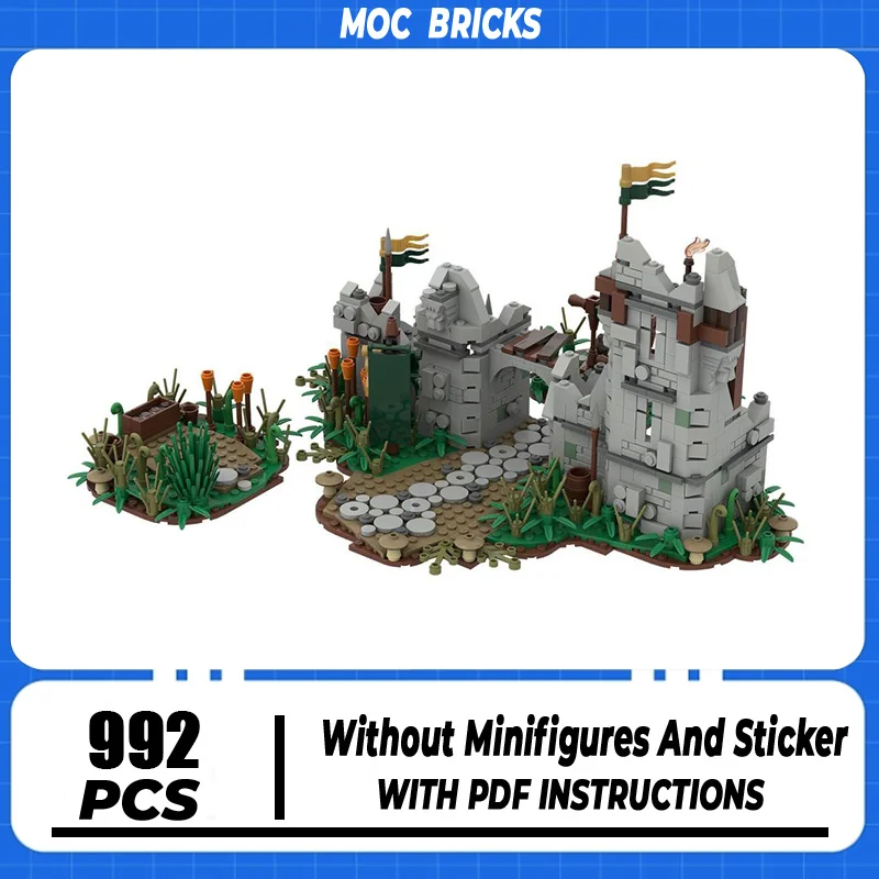 

Magical Rings Moc Building Blocks Movie Scene Hide Camp Model Technology Bricks DIY Assembly Street View Toys Gifts