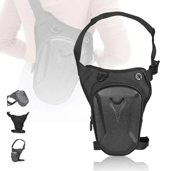 Marsupi Borsa laterale per gamba da moto Borsa rigida in EVA Marsupi casual da esterno Borsa per cellulare per moto Hip Bum Pack