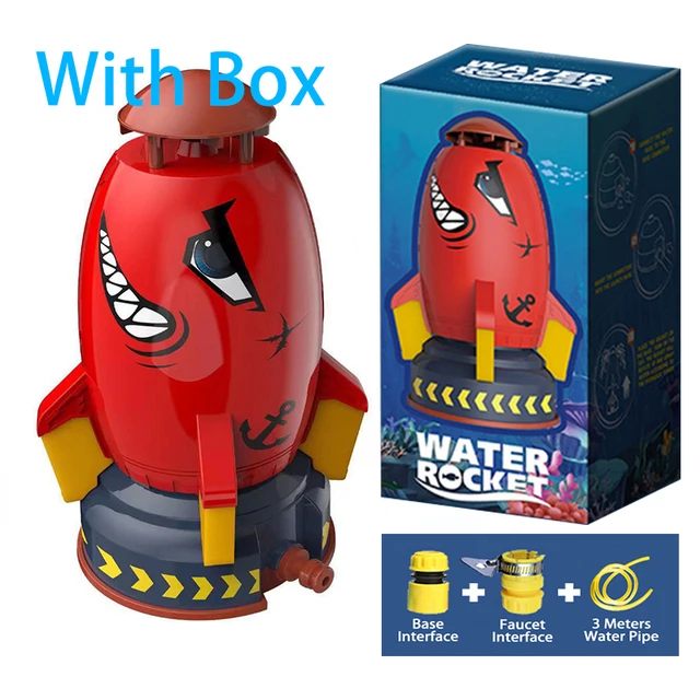 Arroseur de jardin jouet pour enfants, arroseur de fusée de pelouse 9