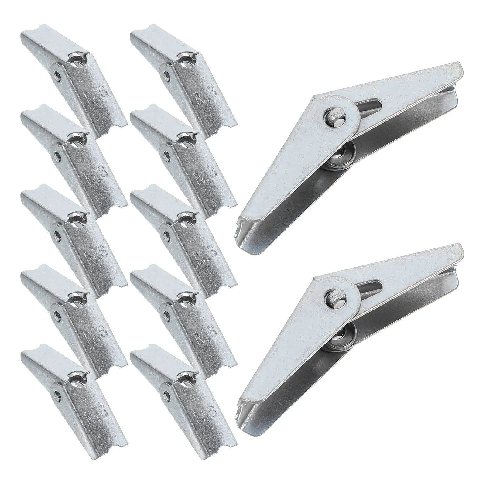 12 Pcs Expansion Bolt Wall Hanging Fixings Heavy Duty Plasterboard Drywall Anchors Toggle Iron Plane