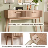 Table console multifonction en bois moderne, table d'appoint pour salon, chambre, bureau, table de canapé, couleur bois naturel 8