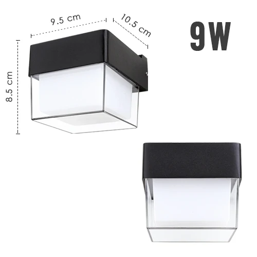 bedside wall lamps Outdoor Modern LED Wall Lamp Lighting Surface Mounted IP54 Waterproof 9w 18w 220v 240v Garden Balcony Street Porch Park Light plug in wall lights Wall Lamps