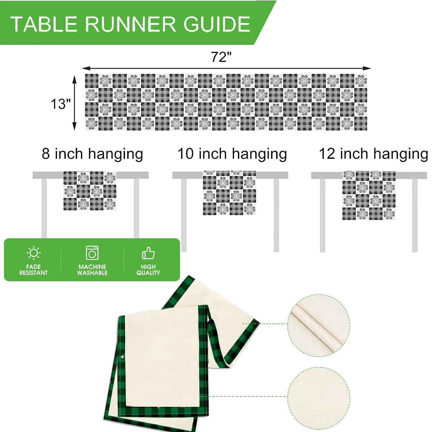 Spring Flower Table Runner Tulip Lavender Vase Easter  Rabbit Summer Holiday Kitchen Dining Table Decoration for Home Party