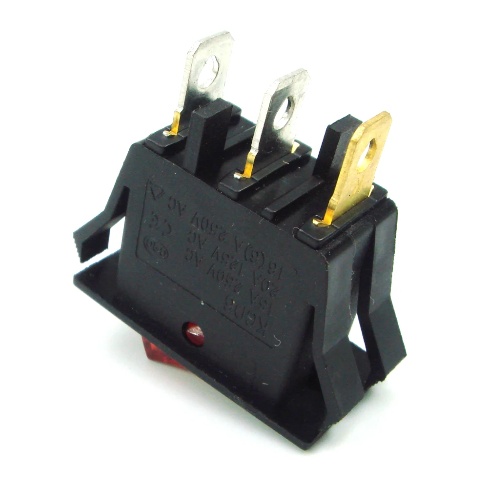 6-Pin Kippschalter Rot/Grün | Ein/Aus Schalter 250V/15A | Für Elektro-Projekte