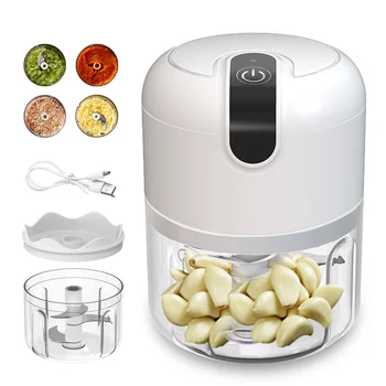 250ml Rechargeable Kitchen Portable Electric Garlic Vegetable Chopper Mini Food Processor Food Blender 1