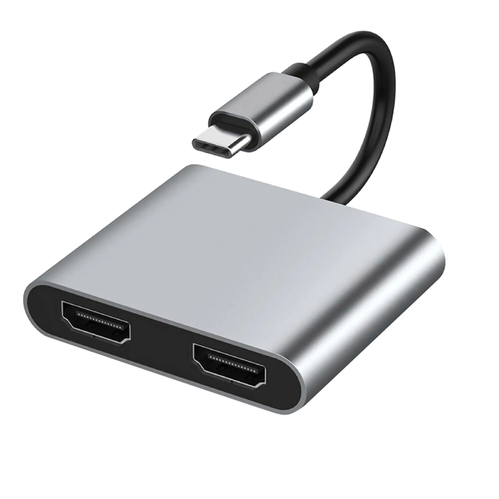 

4K Type C на два HDMI-совместимый конвертер USB 3,0 PD 4 в 1 стандартная док-станция адаптер кабель 100 Вт для Macbook ноутбука тв