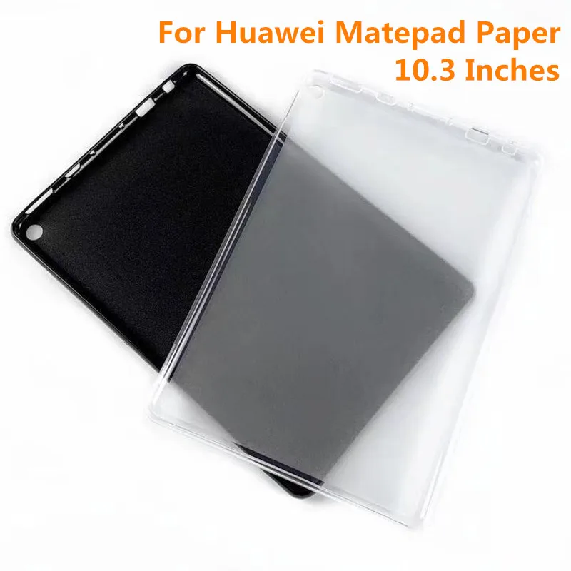 

2022 Tablet Protective Case For Huawei Matepad Paper 10.3 Inches Transparent Black Protector Soft TPU Back Cover Silicone Shell