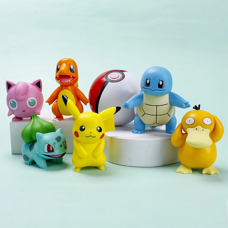 

Покемон Пикачу, Покемон, Дженни, искусственное семя, маленький огонь, дракон, фигурка автомобиля, украшение