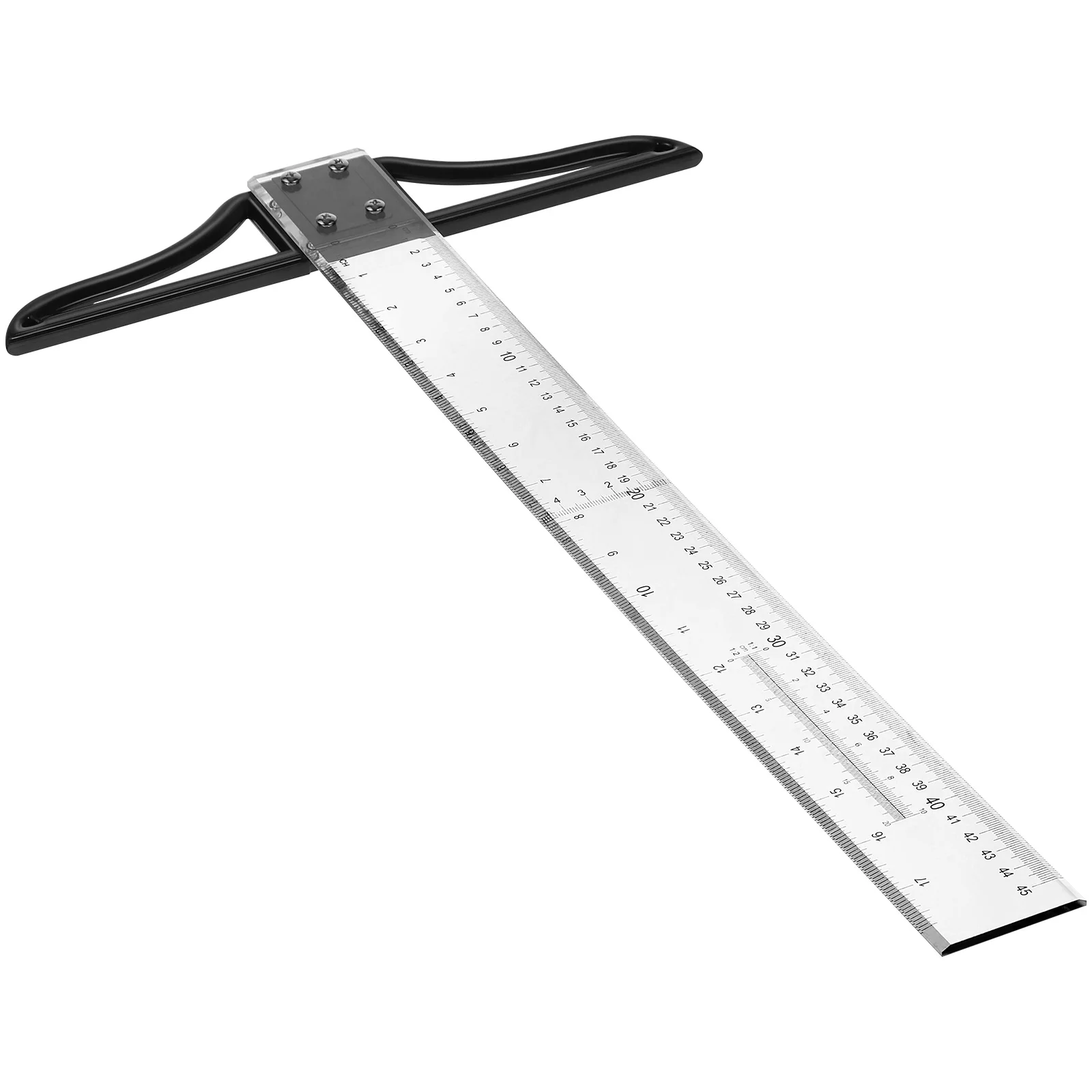 

1Pcs T-Shaped Double Side Scale Headband Drafting Drawing Tool Plastic School Office Supplies Stationery Accessory 52cm