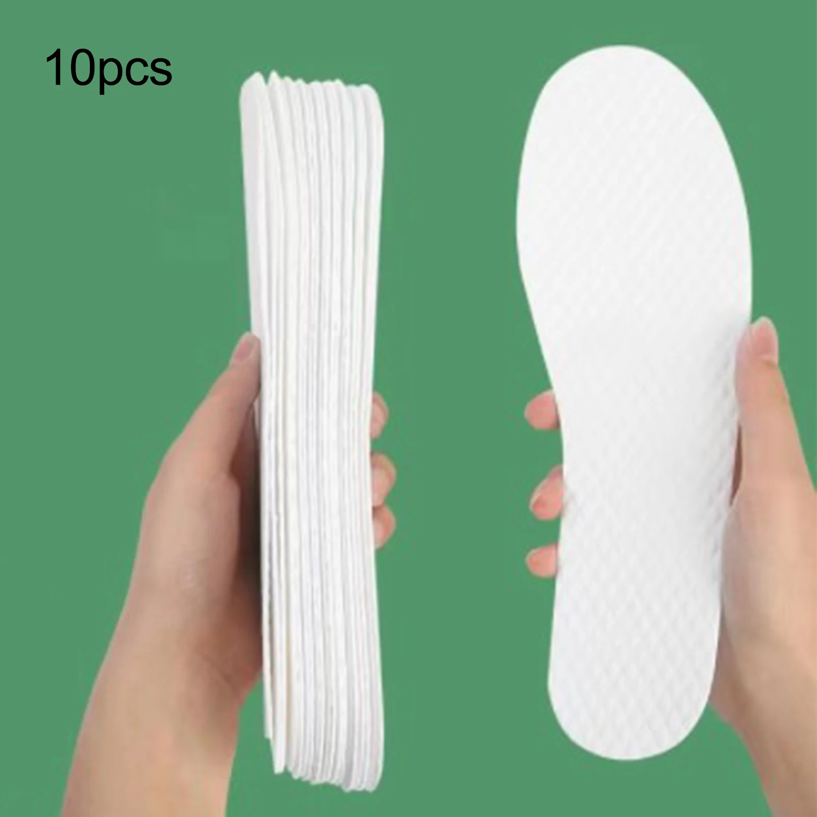 10Pcs Disposable Shoe Liners White Replacement Sweat Absorbing Shoe Pad Breathable Insoles for Hiking Sneak Men Jogging Sports
