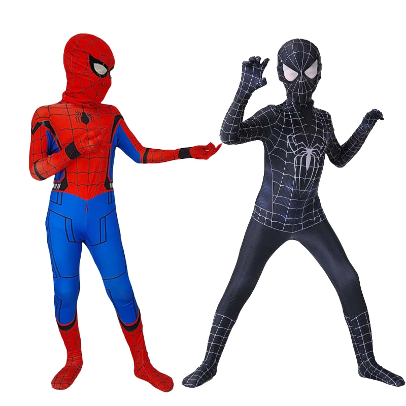 Boys Girls Spiderman Cosplay Costumes for Christmas Halloween cosplay jumpsuit superhero cosplay costume kids cosplay costume