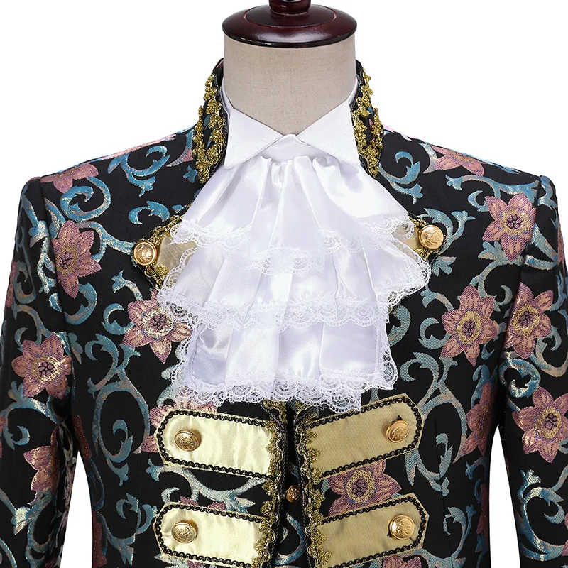 

lady Victorian Prince Costume Jabot Lace Collar Tie Adult Punk Gothic Accessory Halloween Neckwear Wedding Cravat For Men Child