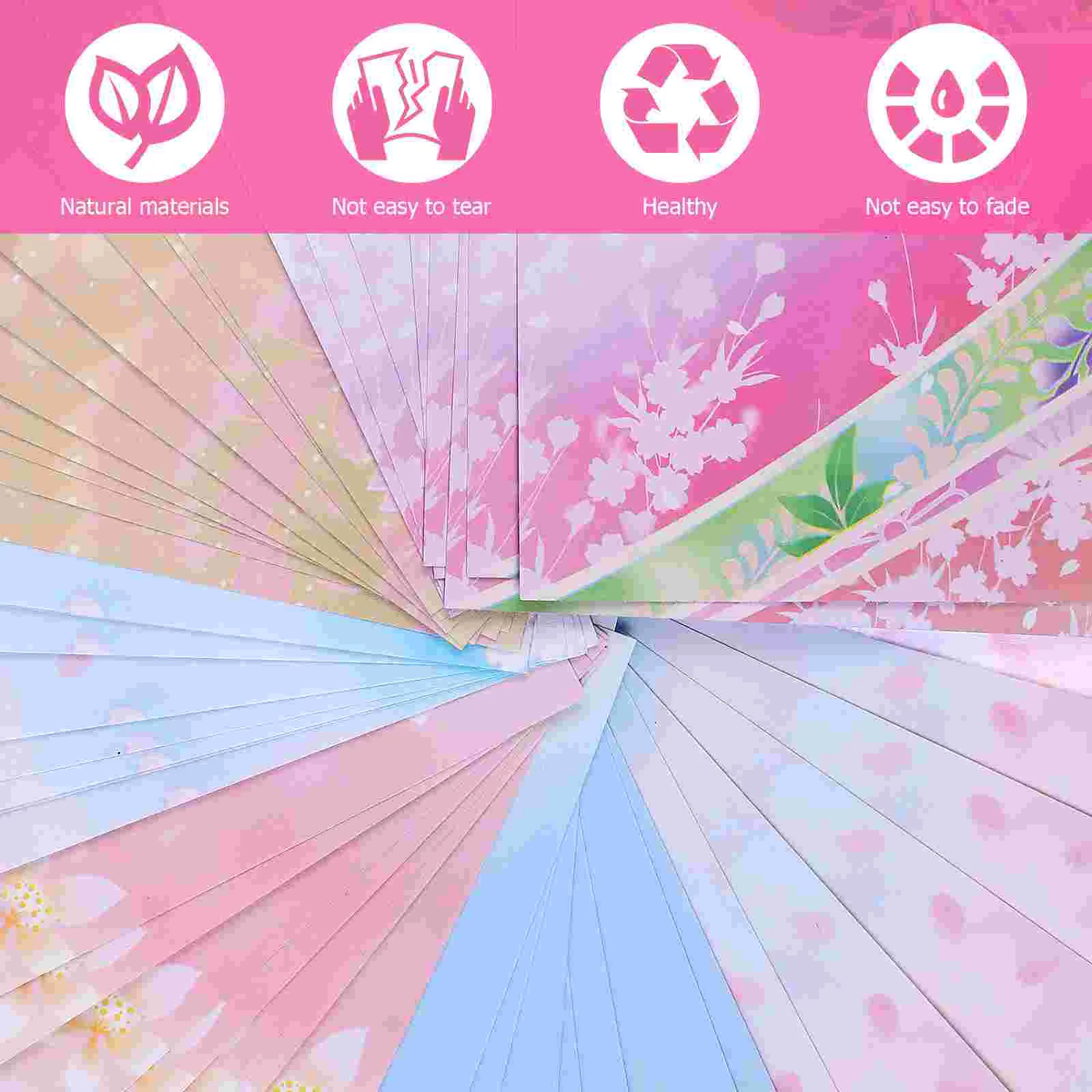 50 Sheets Paper Square Colorful Colorful Craft Origami Papers Suite Pastel Cardstock Craft Crafts Child 5