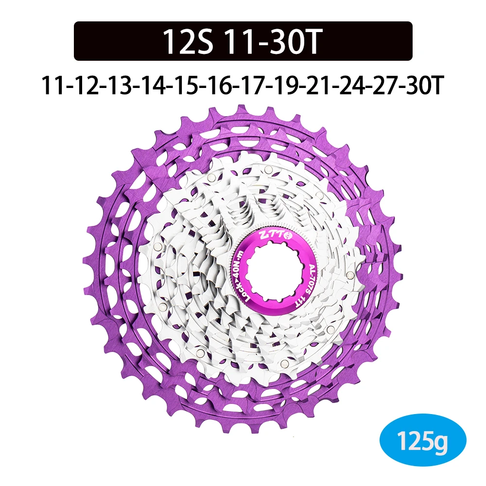 【美品】ZTTO 超軽量 スプロケット 12S 11-30T Ztto-究極の11-12スピードロードバイクカセット,11s, 12 s, 11