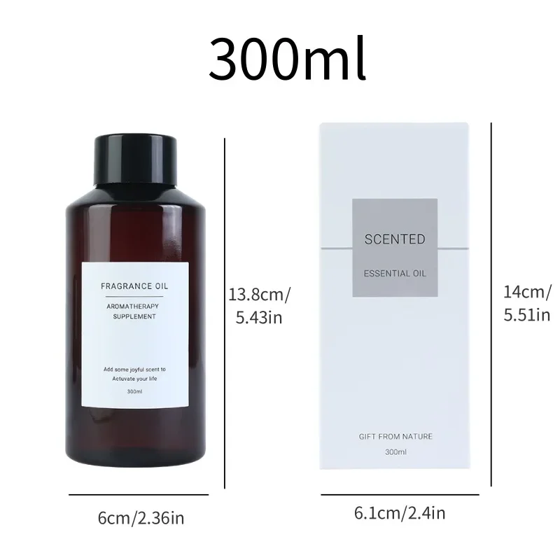 300ml Home Fragrance Essential Oil Reed Diffuser Refill Oil Aromatherapy Supplement Lavender Gardenia Jasmine Ritz Carlton