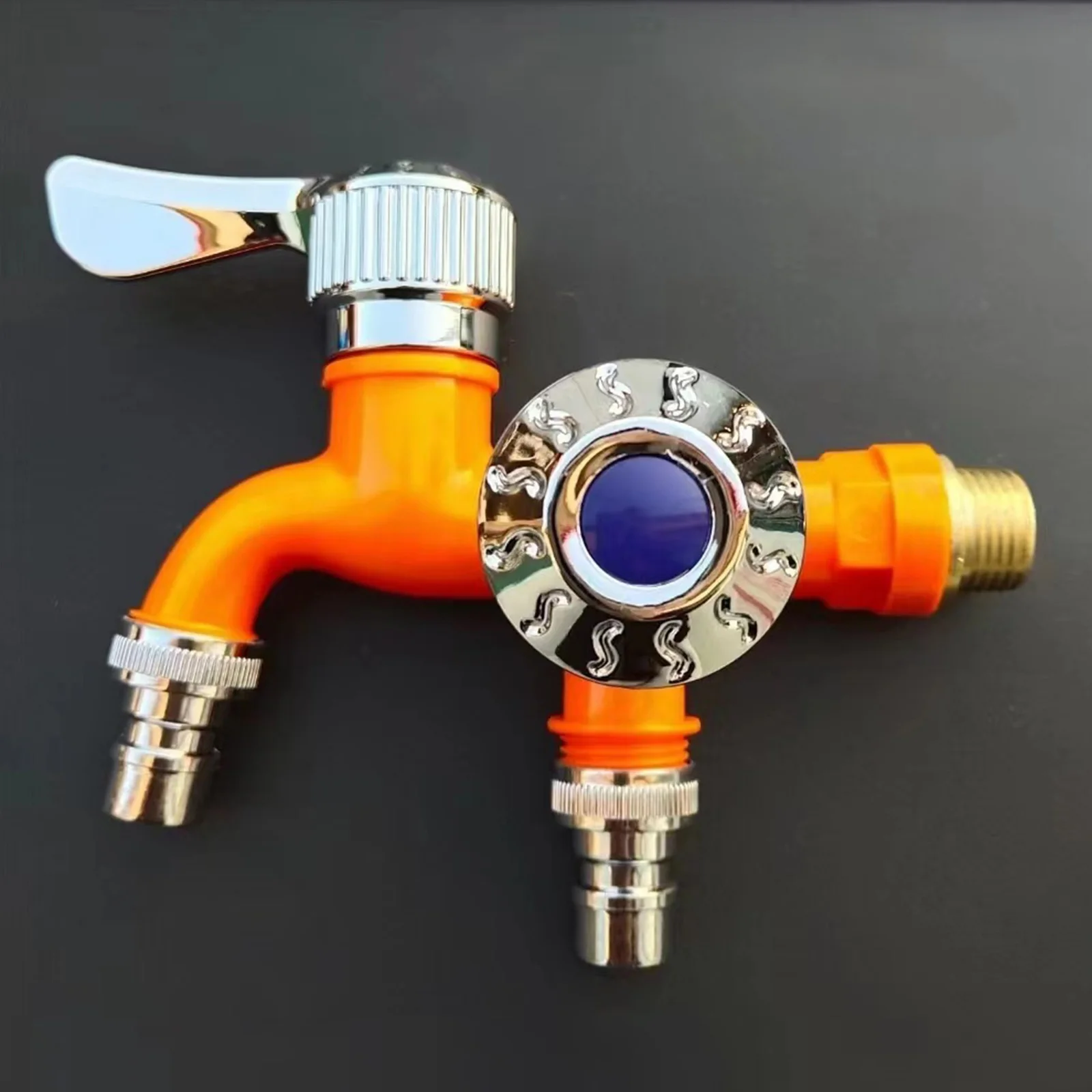 Washing Machine Bibcocks One-in-two-out Garden Faucets Wall Mounted Double Water Outlet Faucets Tool Household Use