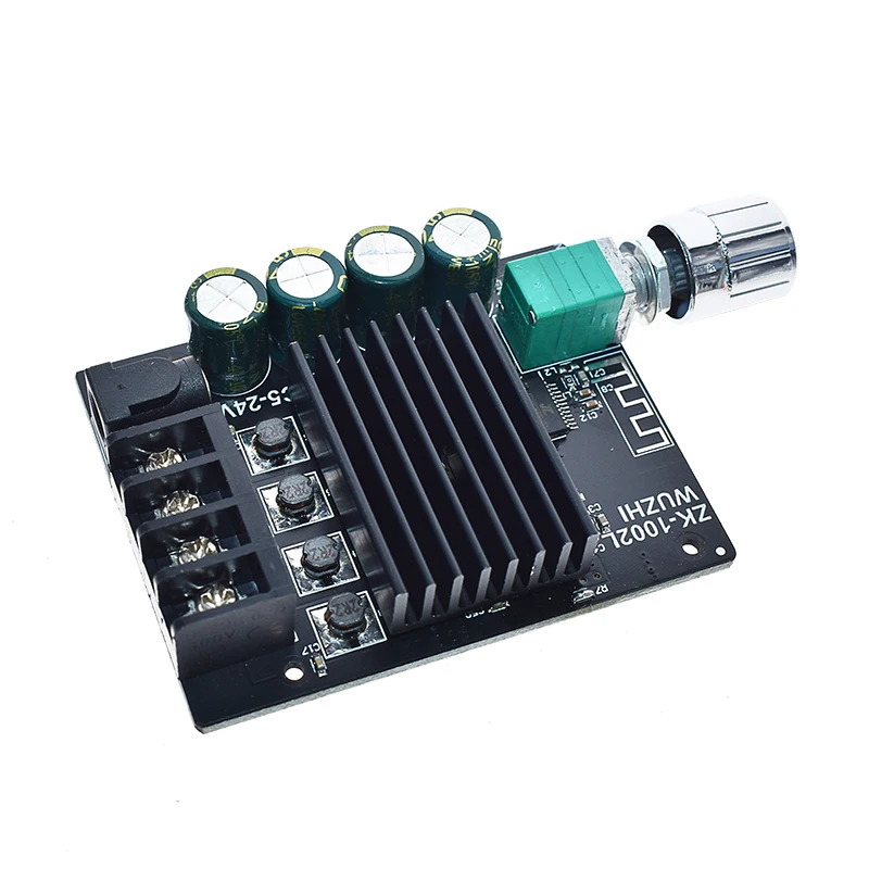 ZK-1002L TPA3116D2 100WX2 Mini Bluetooth 5,0 Беспроводная плата цифрового усилителя звука, стерео усилитель постоянного тока 12В 24В