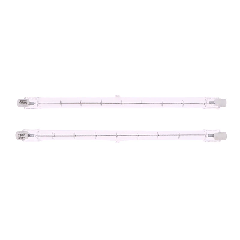 5Pcs 1000W 220-240V Doubl Eanded Halogen Bulbs R7s 118MM Yellow Light Halogen Light Bulb Household Decor 19cm