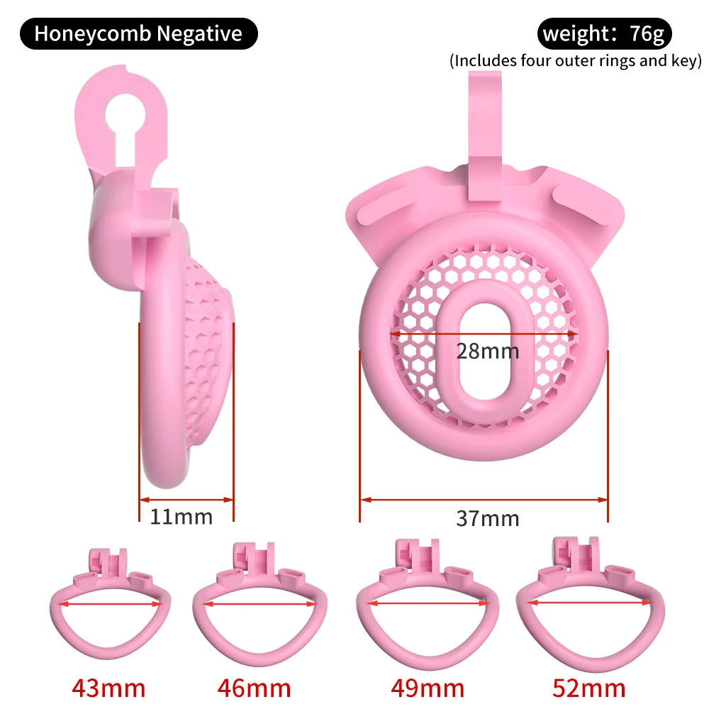 Small Chastity Cage Extreme Invisible Cock Cage Cation Negative Lock Fidelity Micro Chastity Bdsm Lockable Sex Toy 4rings