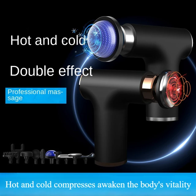 New Electric Powerful Percussive Mini Hot and Cold Massage Gun Muscle Relaxation Home Portable Gym Use Fascial Massager Gun