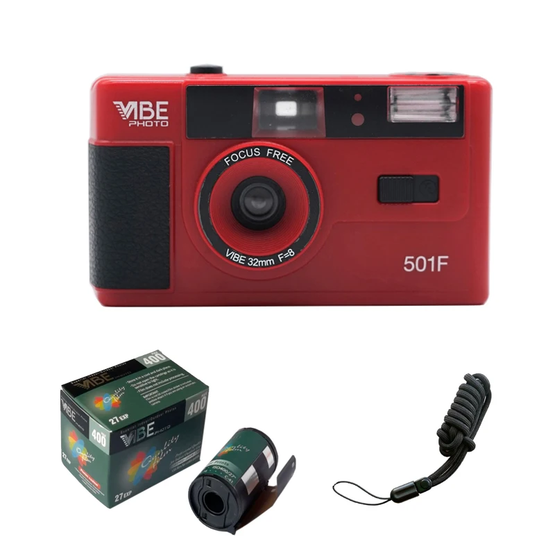 VIBE Photo 501F Camera Non disposable 135 35mm Reusable Film