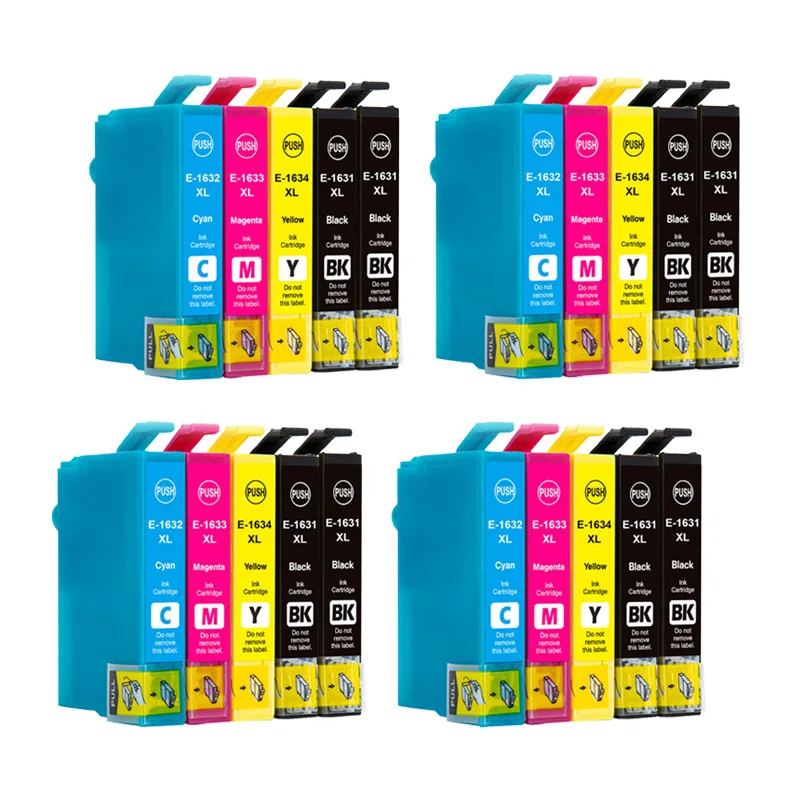 16XL T1631 T1632 T1633 T1634 Compatible Ink Cartridge For Epson WF-2010 2510 2520 2530 2540 2630 2650 2660 2750 2760 Printer