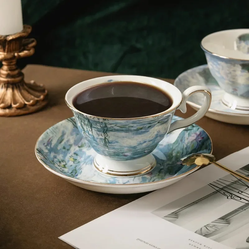 

European Bone China Coffee Cup English Afternoon Tea Small Luxury Ceramic Gift Gift Box Coffee Cup Set Cup of Coffee Mugs TeaCup