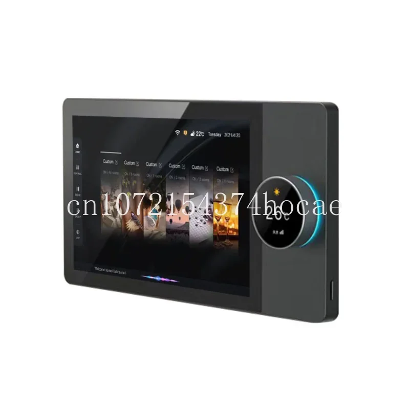

2 gang relays 2 way speakers Multi-functional Tuya Android 8 Inch Central Control Panel with Music Background for Smart Home