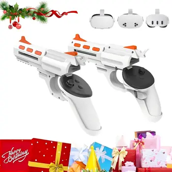 Migliora l'esperienza di gioco FPS Attacco impugnatura VR per Meta Quest 2/3/3s, accessori VR per Quest 2, impugnatura Gunstock per Quest 3/3s