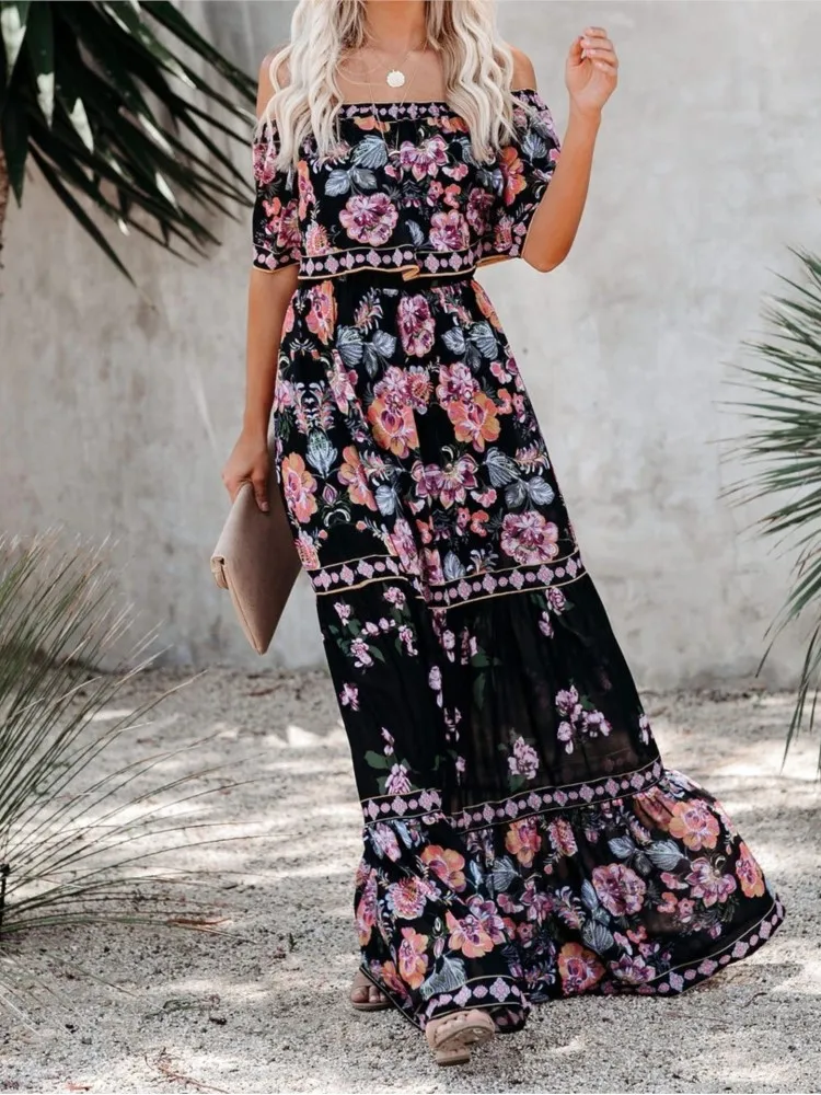 大人マキシドレス【SPELL】Sannah Boho Maxi Dress/送料無料 Sannah Boho Maxi Dress - Golden Ochre by SPELL — HUM+BEE