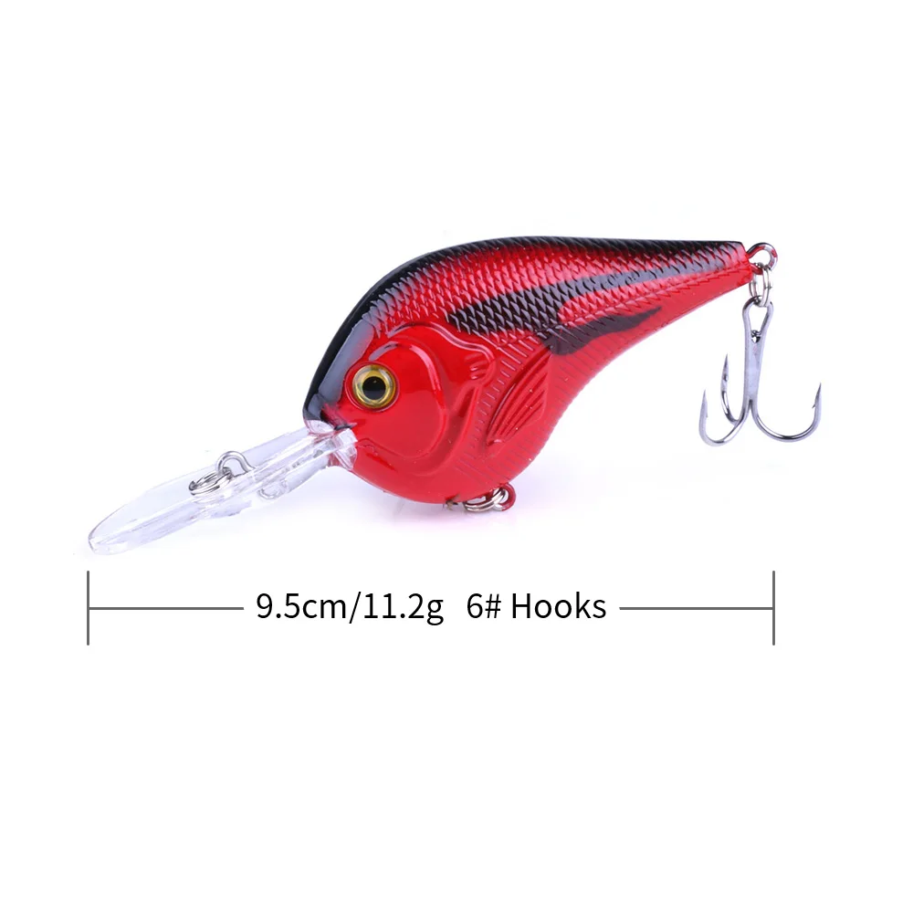 Crankbait Topwater Wobbler Hard Isca Artificial Bait Rattling Leurre Long Lip Fishing lure 9.5cm/11g fishing lure