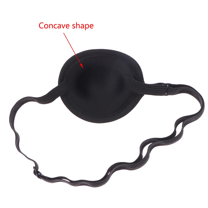 1/2/3/5Pcs Pirate Eye Patch Soft Comfortable Black Color Simple Durable Eye Pad Single Eye Patch For Men Adults 4