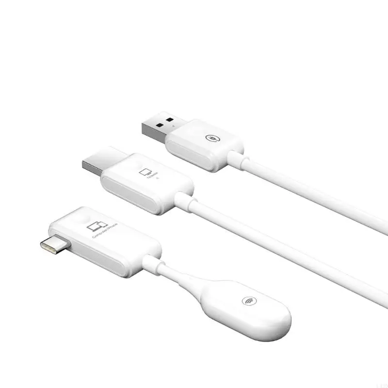 1080P 무선 Type-C 확장기 HDMI 호환 USB 어댑터 동글 동일 화면 케이블