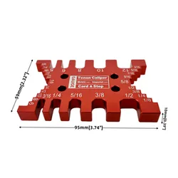 Enhanced Aluminium Router Table Insert Plate with Miter Gauge for DIY Woodworking Projects (Aluminum Gauge Red)