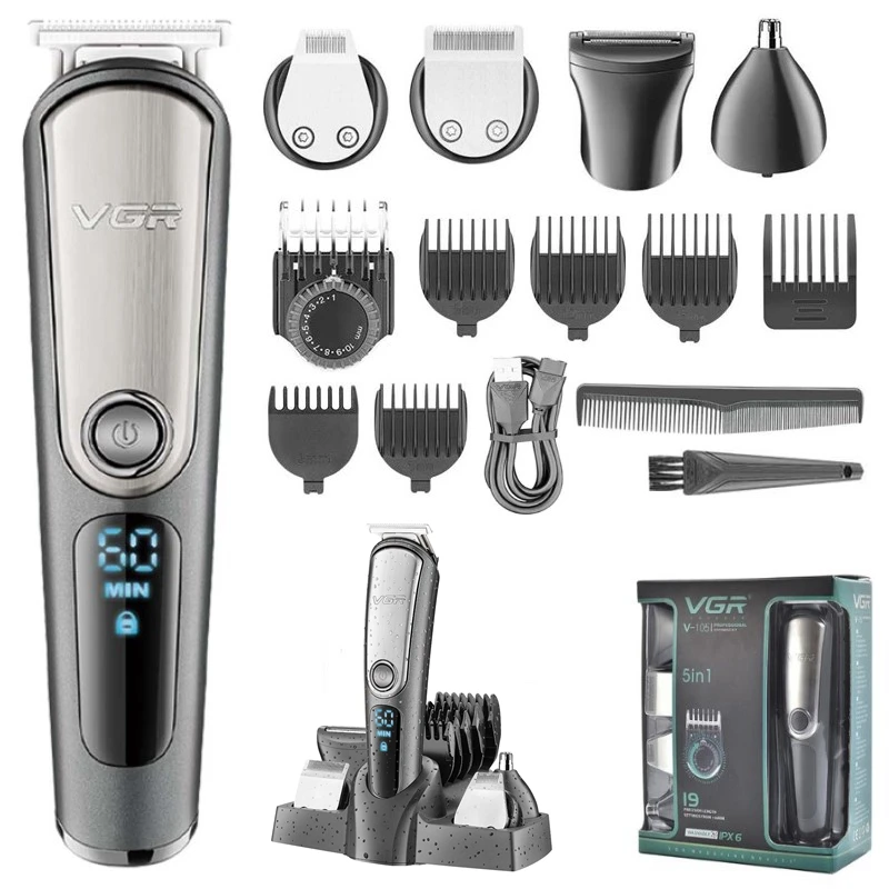 Hair Beard Trimmer Body Groomer Electric Shaver Facial Nose Ear Trimmer Eyebrow Rechargeable Adjustable All In One For Men hair clipper electric shaver hair trimmer ear and nose hair trimmer