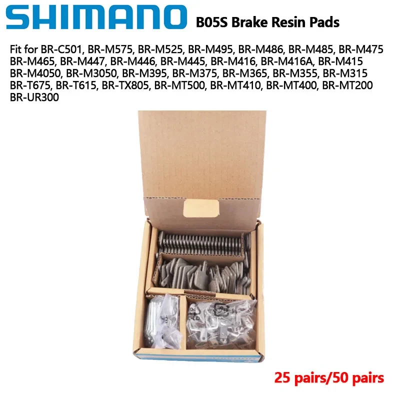 Plaquettes De Frein Vélo Résine Compatibles Shimano B01S / B05S - 2 Paires