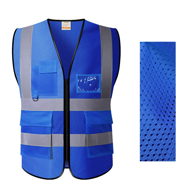 Gilet Réfléchissant Haute Visibilité, Gilet De Sécurité Avec Poches  Multiples Et Ourlets Réfléchissants, Vêtements De Travail À Deux Tons Pour  Hommes - Gilets - AliExpress