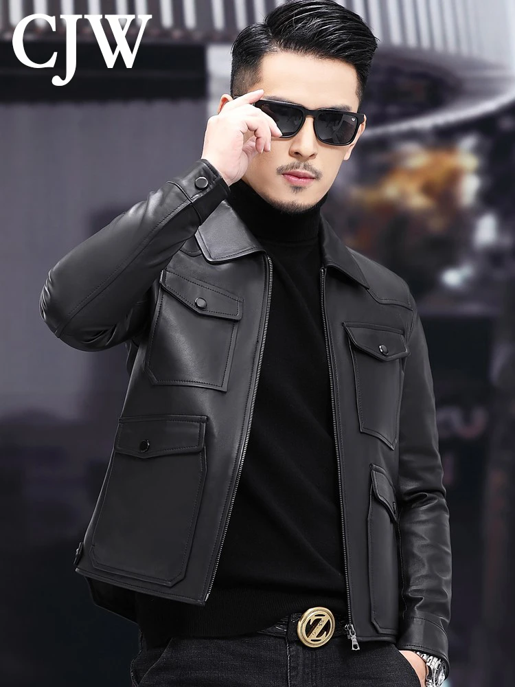 2022 Fashion Men Casual Leather Jackets Autumn Spring New Jacket Street  Style Male Casual Lapel Coats Mens Leather Jacket S-4xl - Faux Leather -  AliExpress