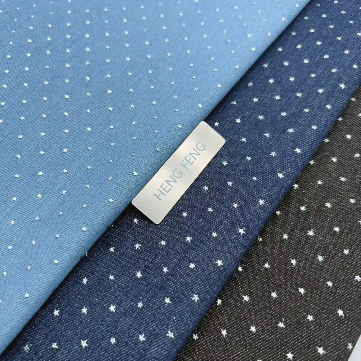 Star Dust Washed Glue Fabric Jeans Skirt Jacket Set Clothing Bag Spring Autumn Denim Fabric Accessories for Men Women Children