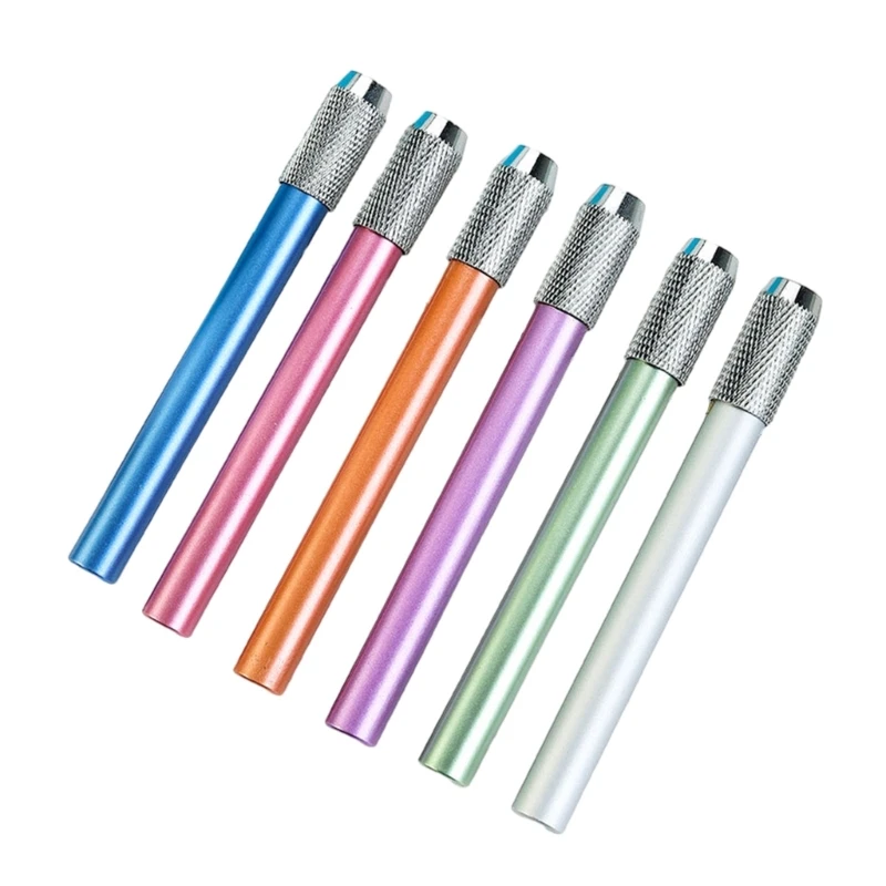 

6 шт. удлинители для карандашей, удлинитель для карандашей, 6 цветов, алюминиевый держатель для удлинителя для ручек, удлинитель