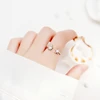 WYEAIIR 925 Sterling Silver Mini Cute Diamond Turtle Starfish Tortoise Resizable Opening Ring For Women Luxury Jewelry 2