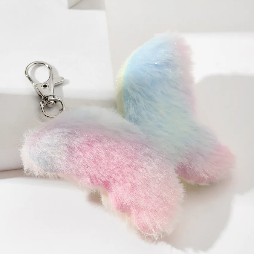 Plush Pompoms Keychain Rainbow Love Heart Butterfly Cat Star Fur Ball Bag Pendant Girl Backpack Charm Car Hanging Accessories 20 Sa585b41ba2ce471a828a884e3f26f7f3w Plush Pompoms Keychain Rainbow Love Heart Butterfly Cat Star Fur Ball Bag Pendant Girl Backpack Charm Car Hanging Accessories