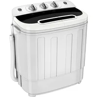 ZENY Portable Clothes Washing Machine Mini Twin Tub Washing Machine 13lbs Capacity with Spin Dryer,Compact Washer 1