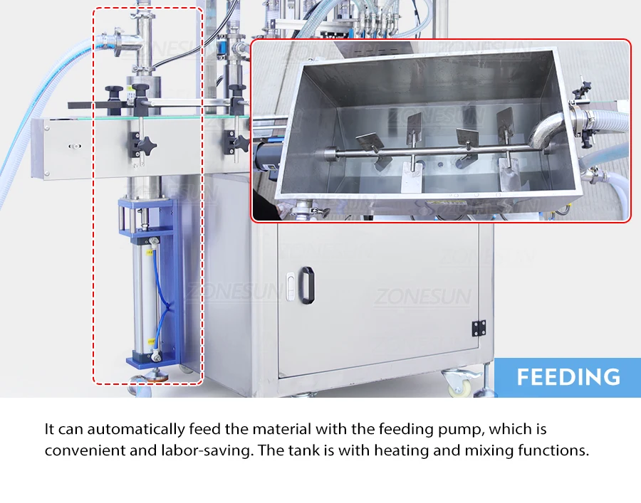 ZONESUN ZS-YTCT4P 30-100 BPM Viscous Liquid Filling