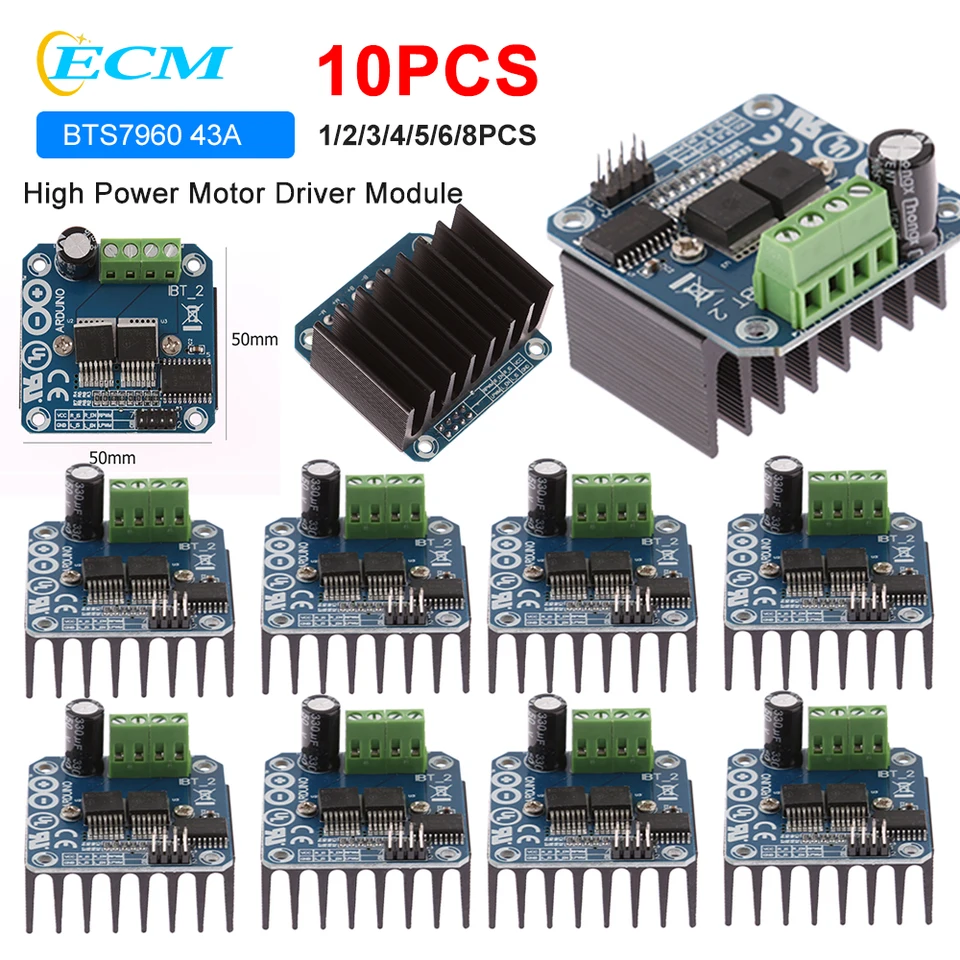 Double BTS7960 High Power Motor Driver Module