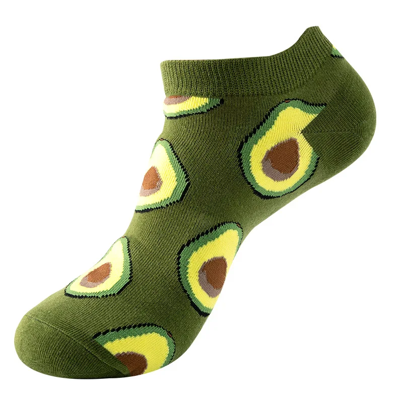 Men's Novelty High-Quality Geometric Fruit and Sushi Patterned Fashion Socks