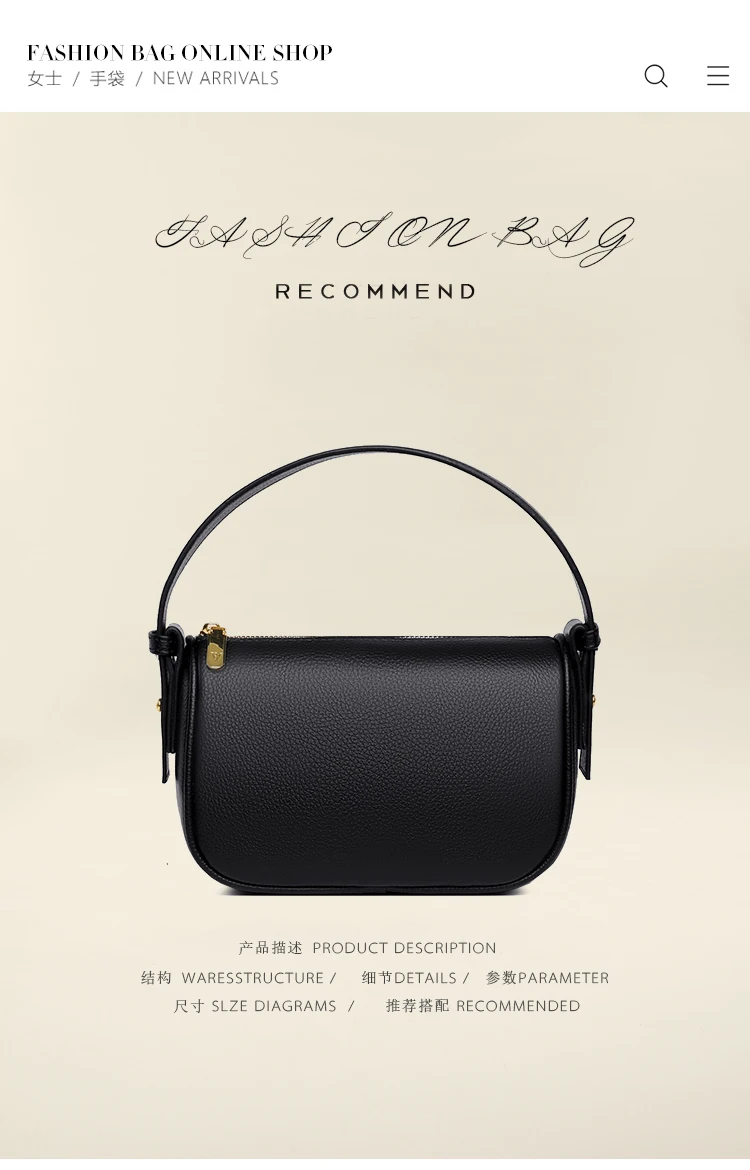 100% Genuine Leather Material Women Bag High Quality Soft Shoulder Bag For Women Fashion Luxury Portable Mini Messenger Bag