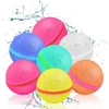 1-60Pcs Reusable Silicone Magnetic Water Ball Reusable Water Balloons Pool Games Pool Toys Inflatable Pool Toys Water Game 6