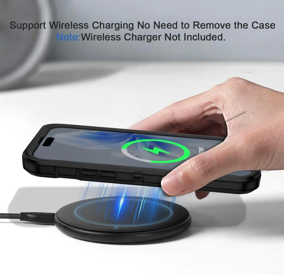 Heavy Duty Shock Absorption Full Body Protective Silicone Rubber Phone Case