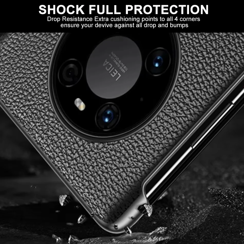Leather Flip Cover with Smart View and Sleep/Wake Functionality